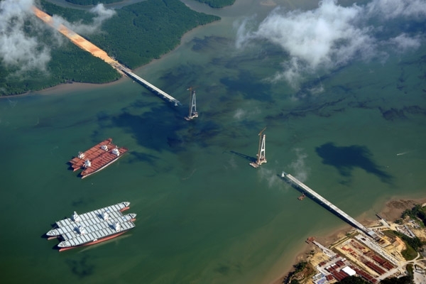 Sg Johor Pylon Aerial Photo